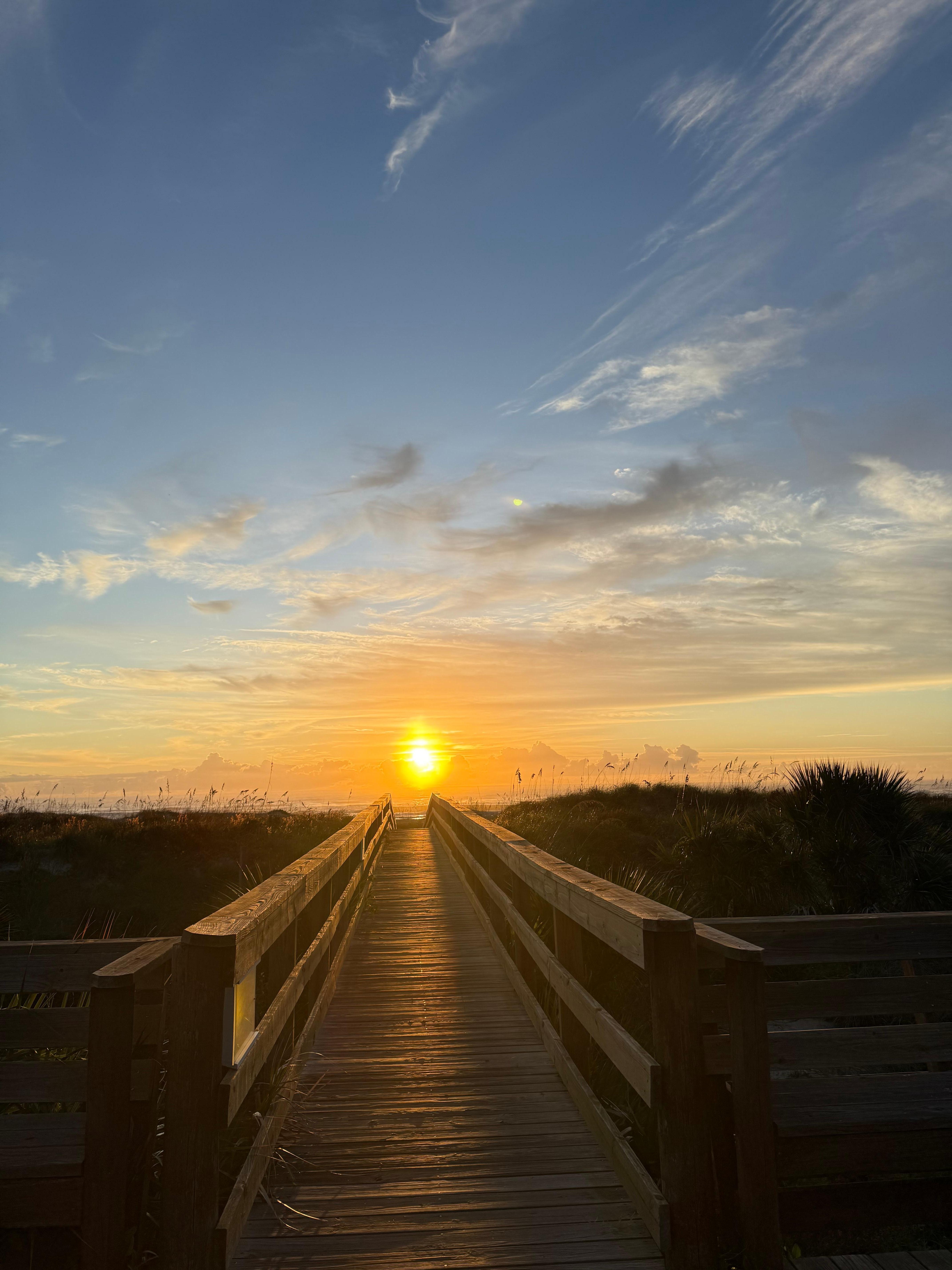 Morning walk to the beach. 