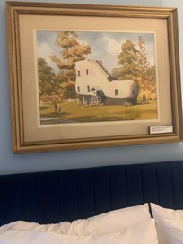 Art in primary bedroom