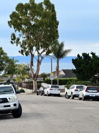 View of the ocean from the street