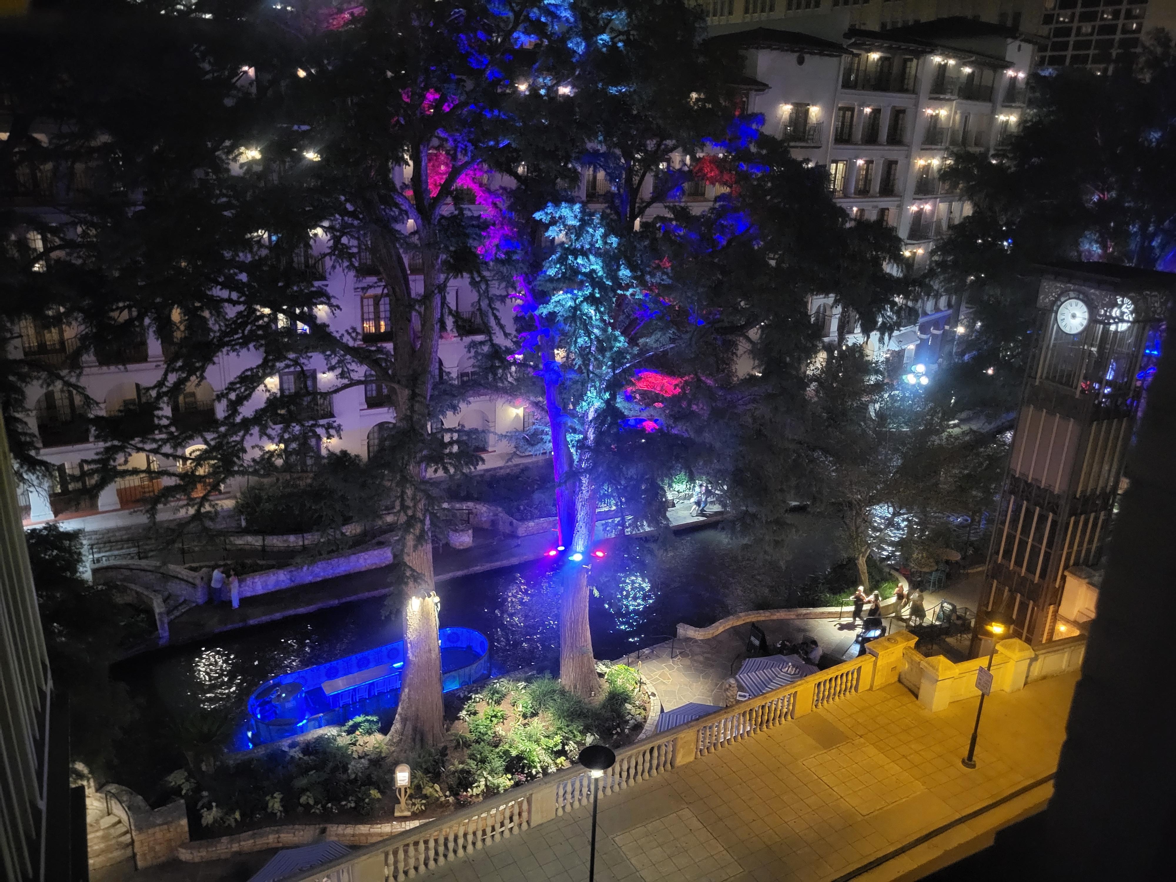 Night view from our room