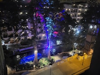 Night view from our room