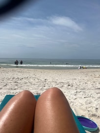 Beach area was nice and peaceful.