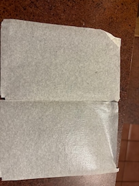 Top is what was on the sheets. Dog hair and brown ?? Below is a clean sticky