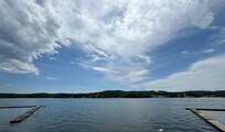 Beautiful views of the lake.