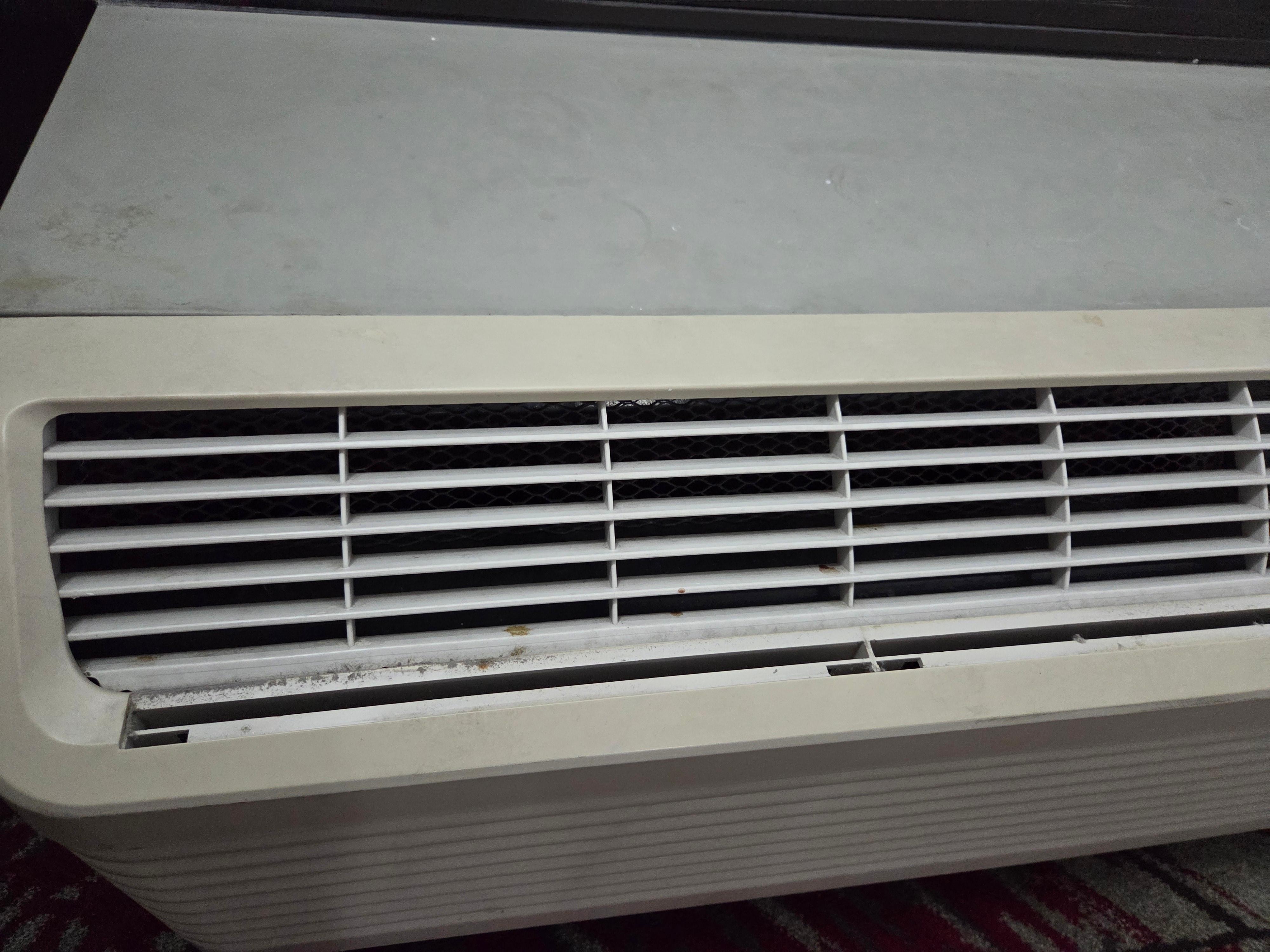 The AC units in general were dirty and dingy. I can only imagine what the inside looks like.