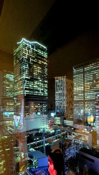 Blick aus dem Zimmer, 19. Stock.