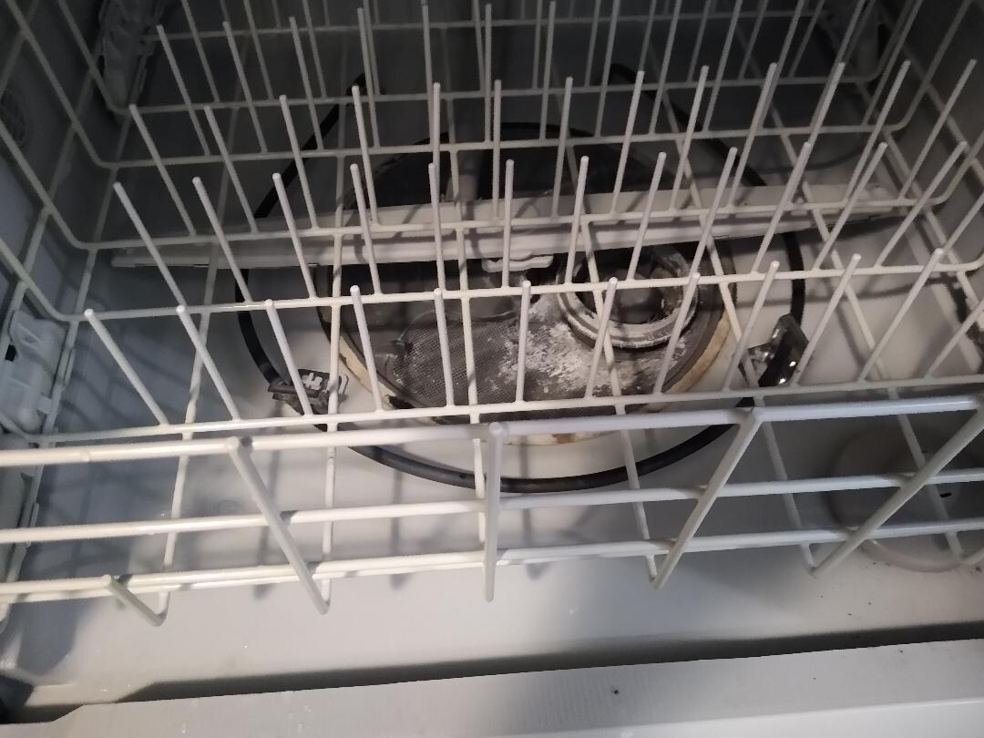 dirty dish washer