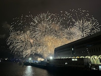 Quite room, no sound disturbance from fireworks in room