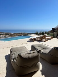private patio and pool