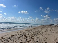 Great beach for walking.