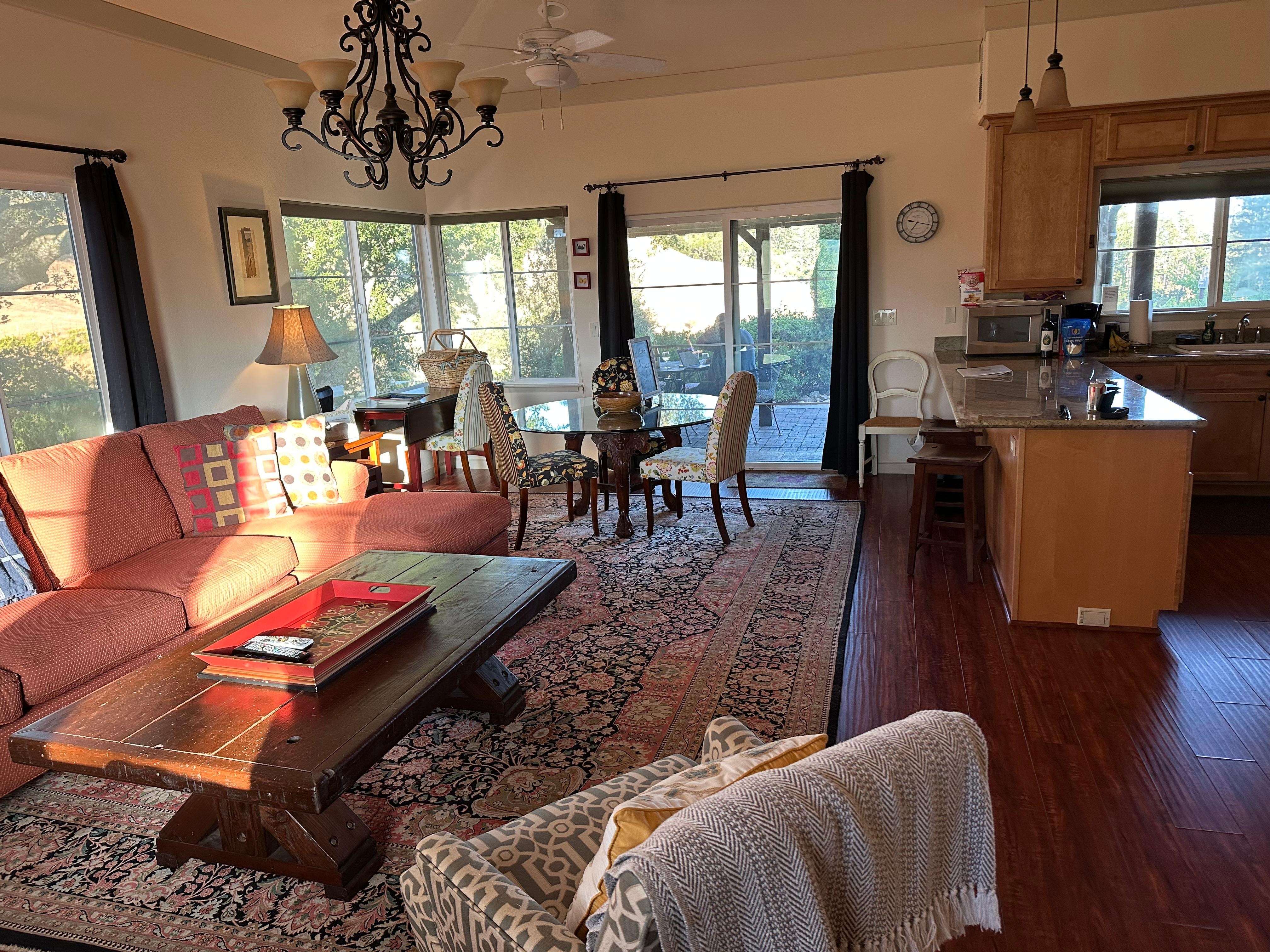 open concept living area