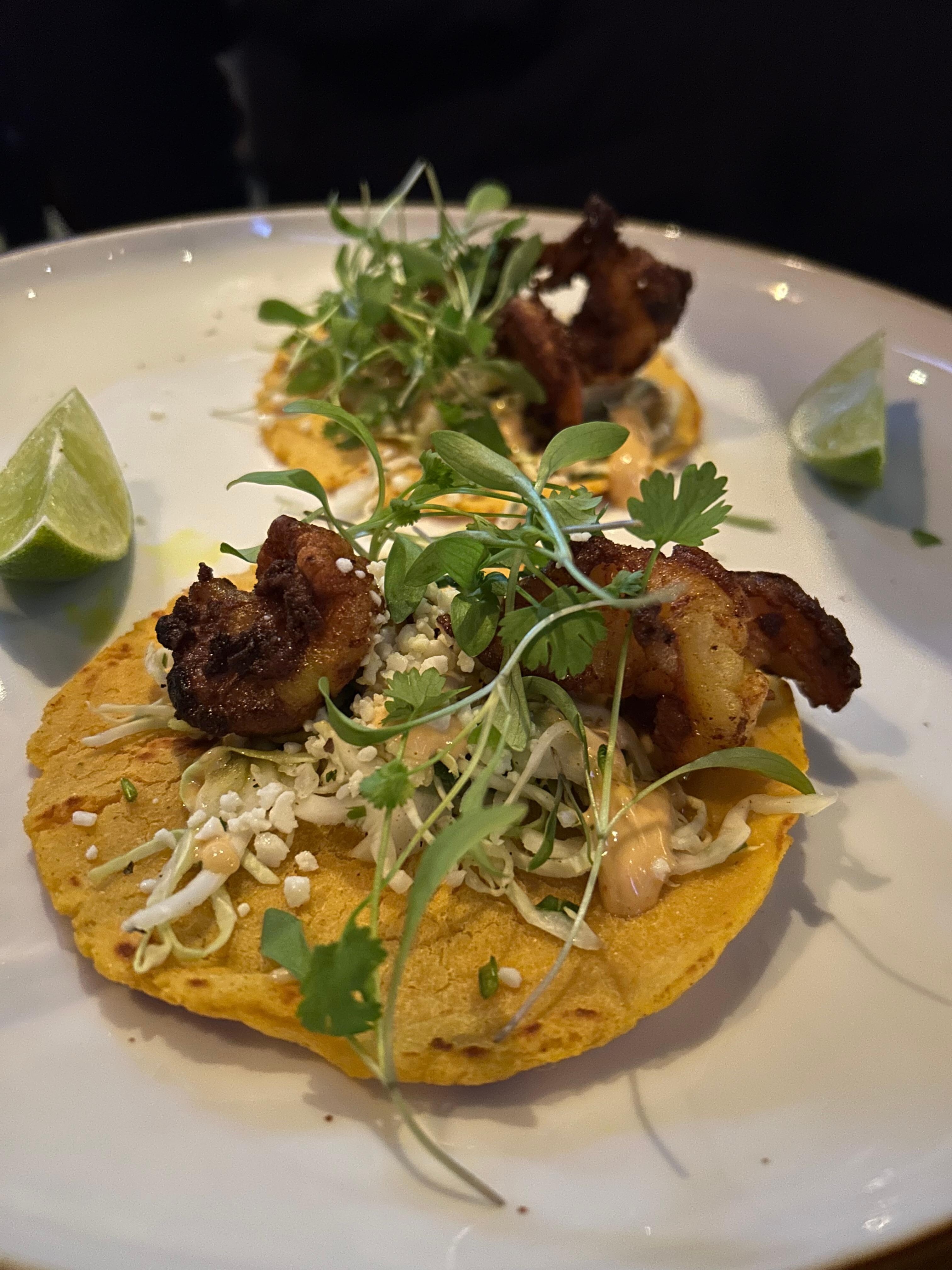 Blackened shrimp tacos