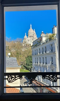 View from our room on a sunny day