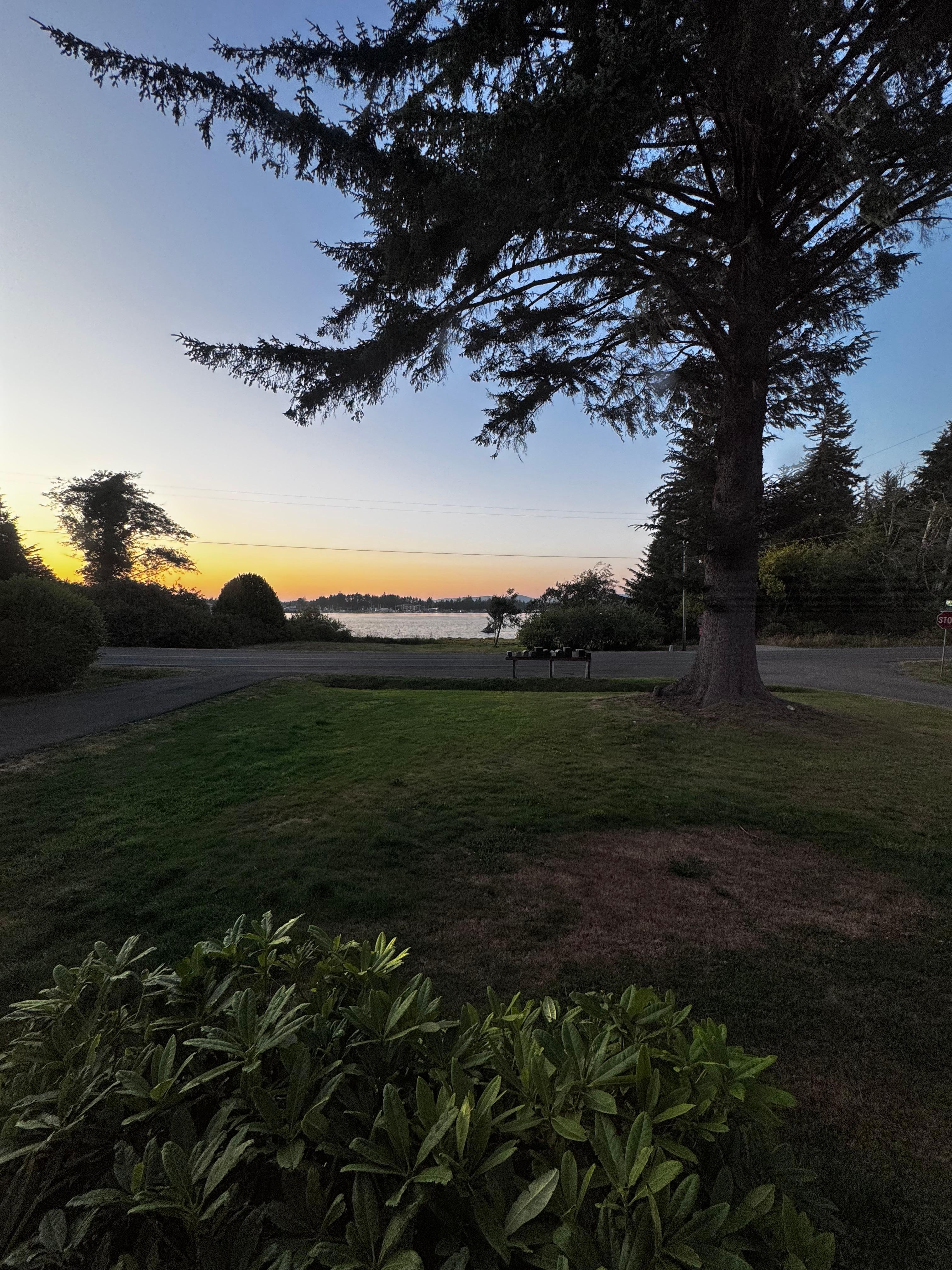 Sunset from living room & dining room windows
