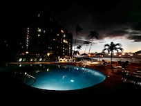 Pool in the evening