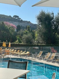 View from pool terrace where we had lunch