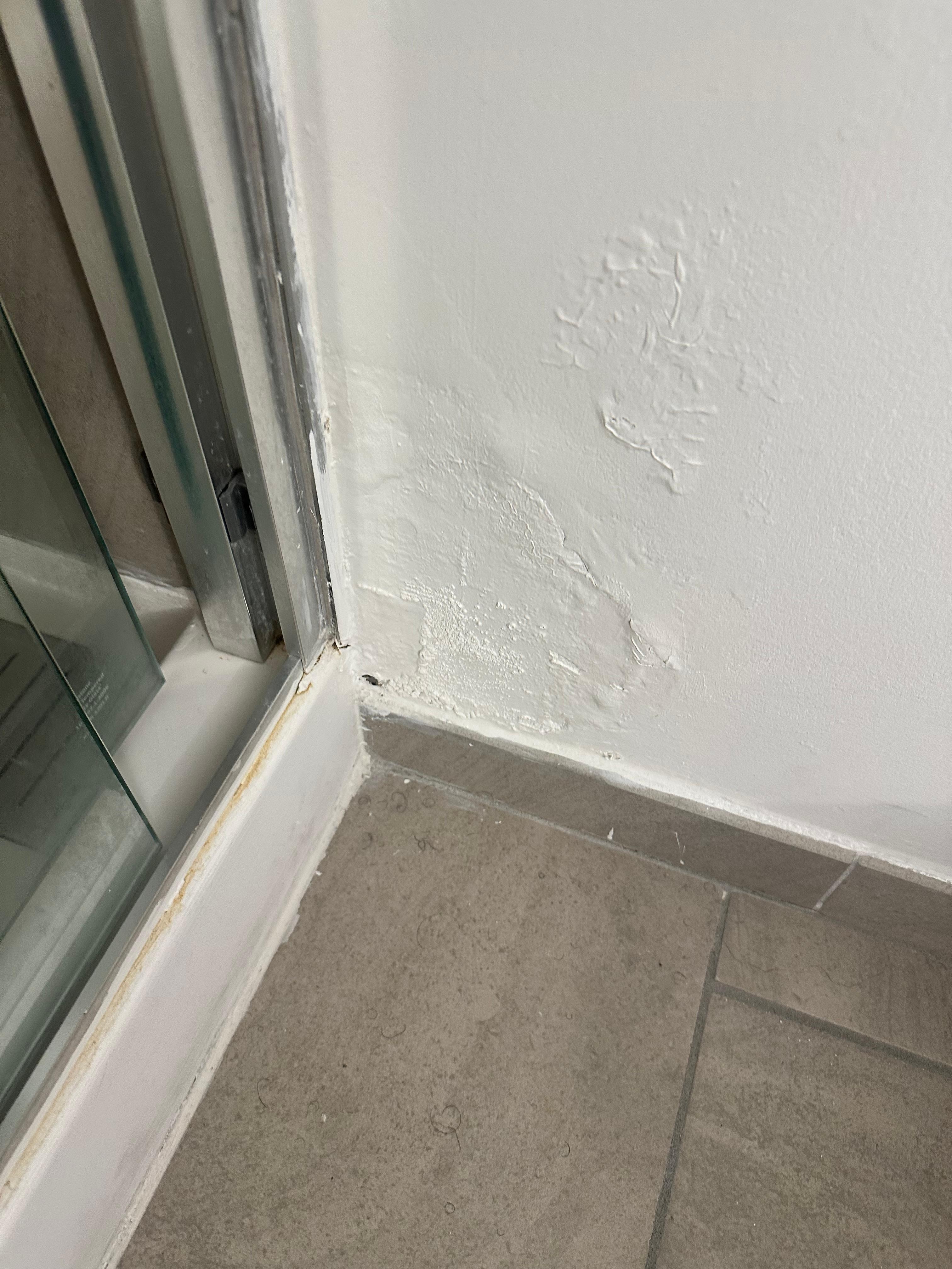 Poorly patched wall