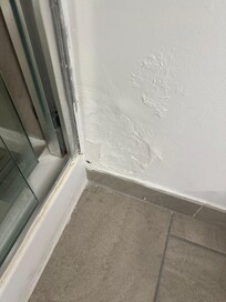 Poorly patched wall