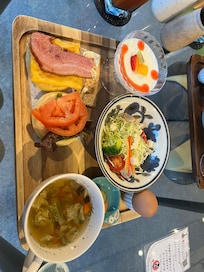 宿泊者想いの朝食でした