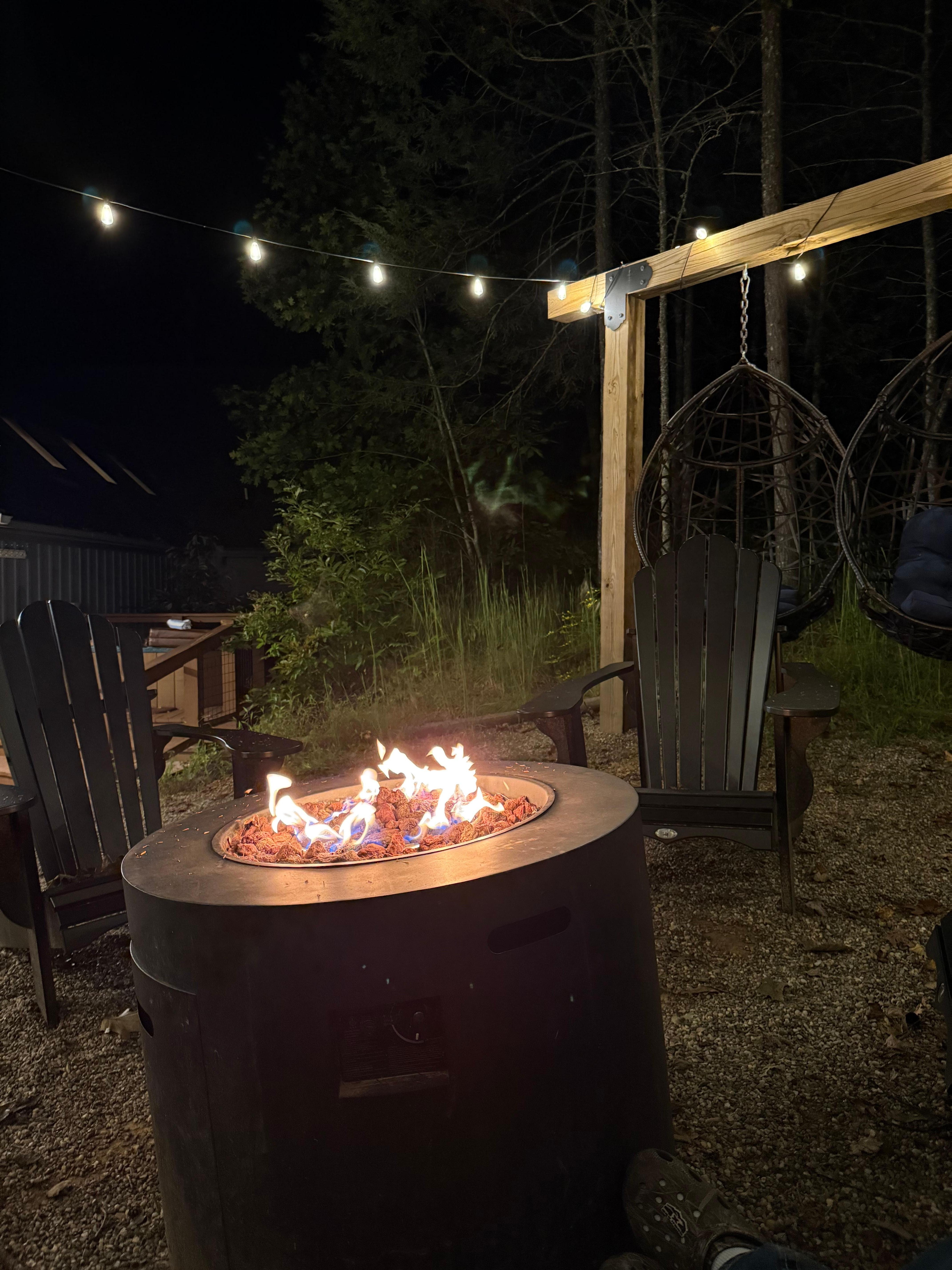 The fire-pit area was so cozy!
