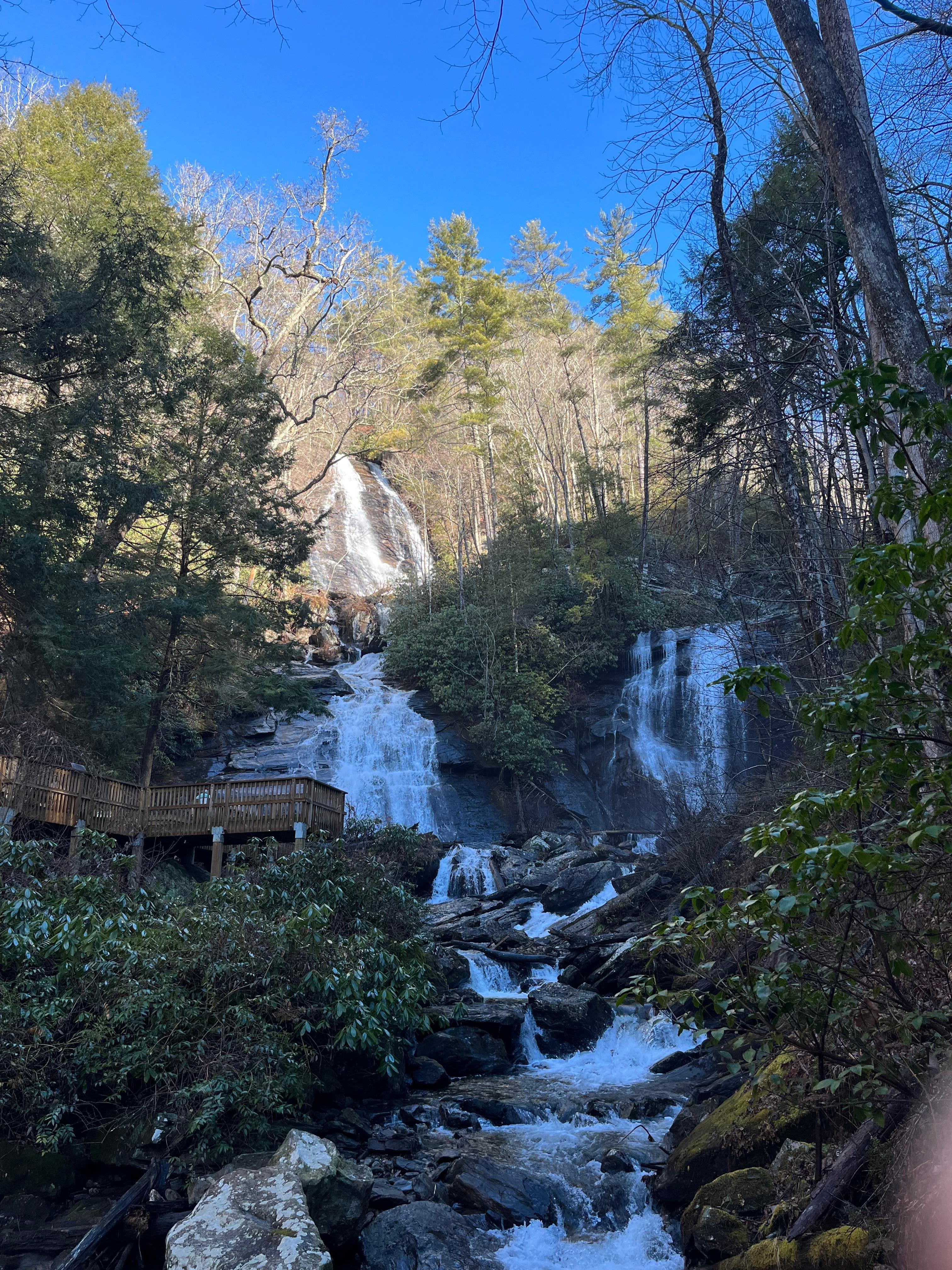 Anna Ruby falls were just a short drive away. 