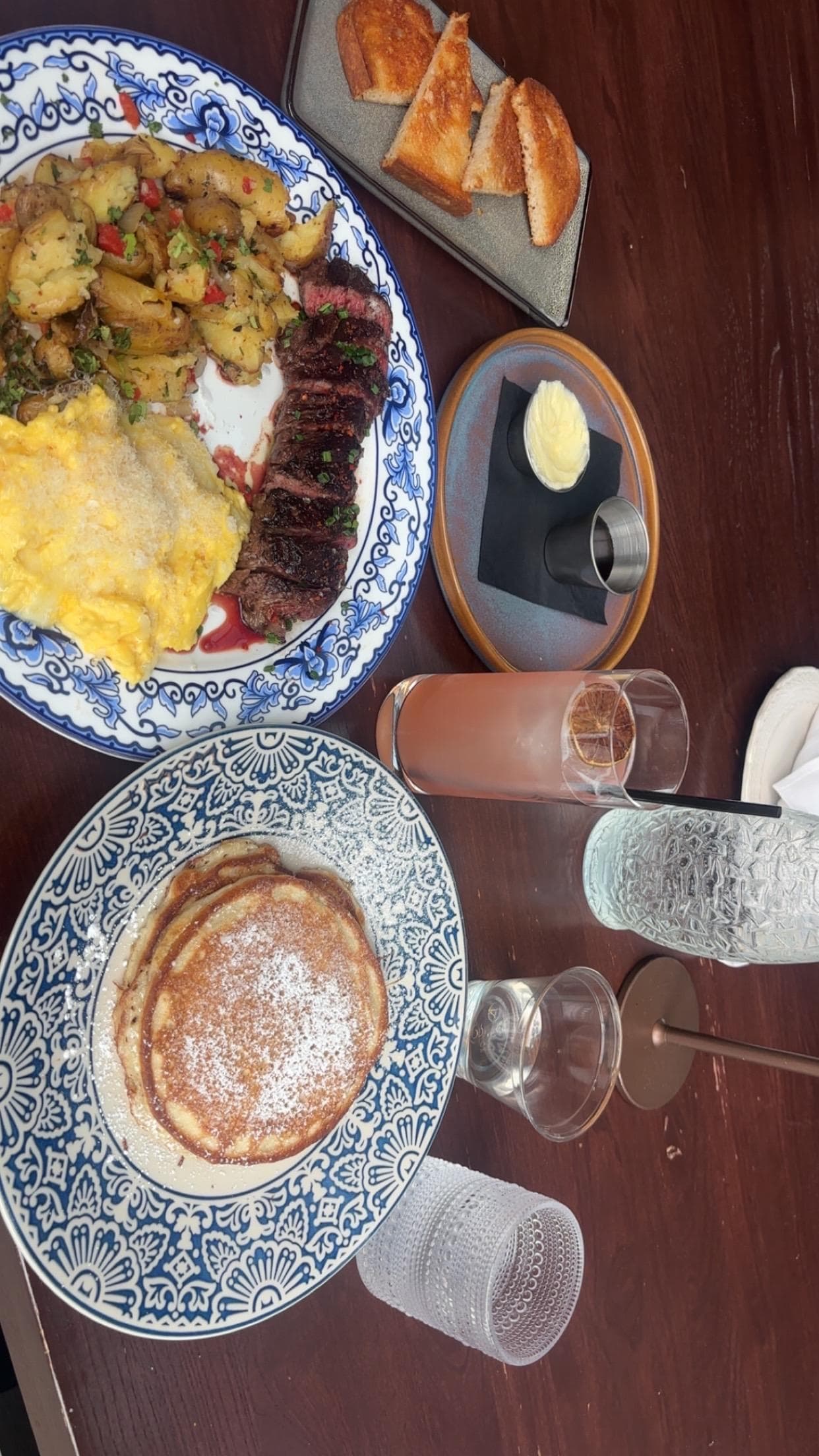 Seville Rooftop Steak and Eggs plate