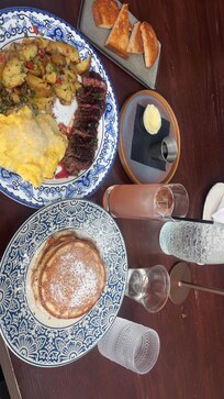 Seville Rooftop Steak and Eggs plate