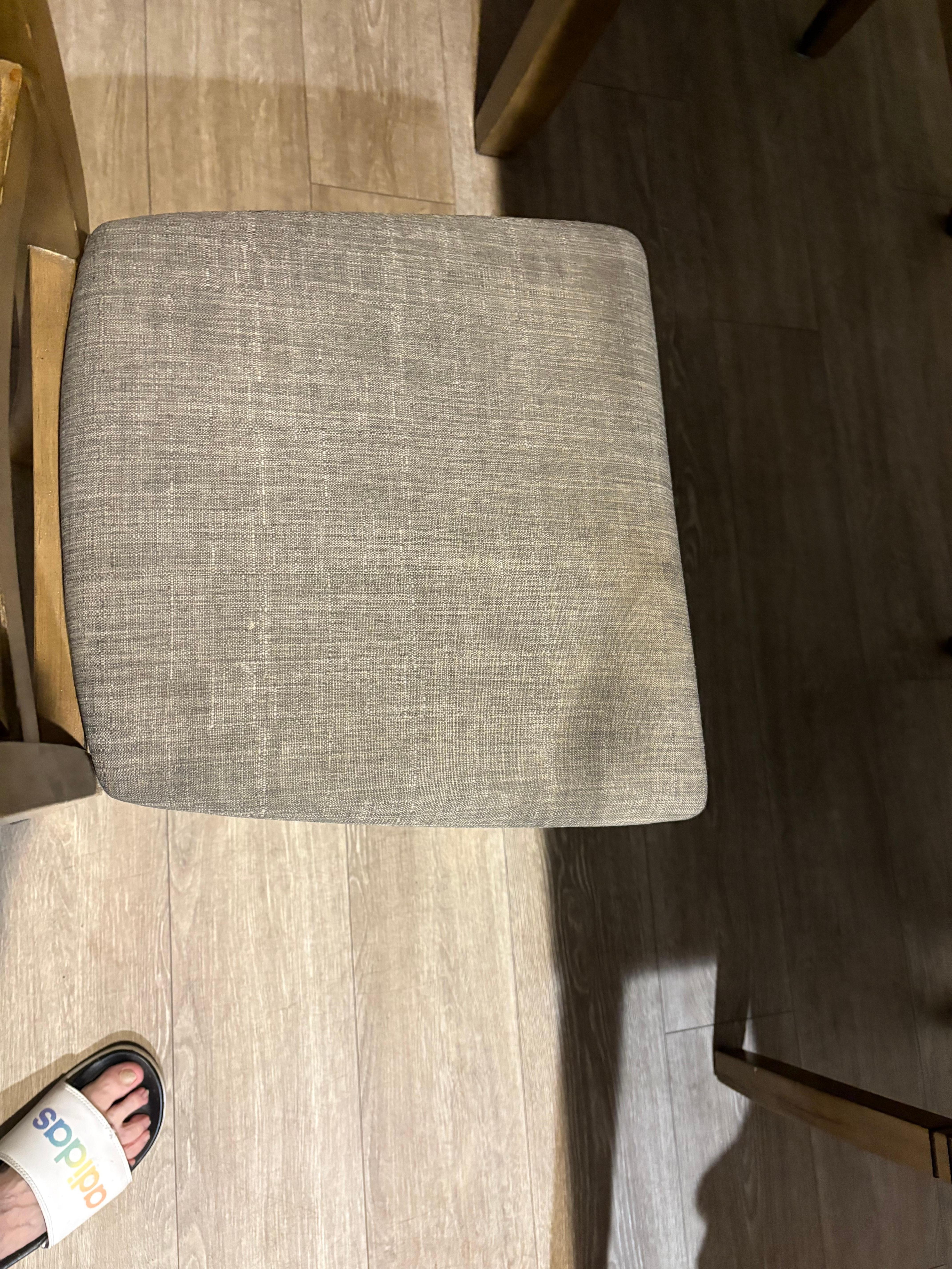 Stained kitchen chair 