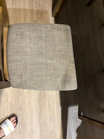 Stained kitchen chair