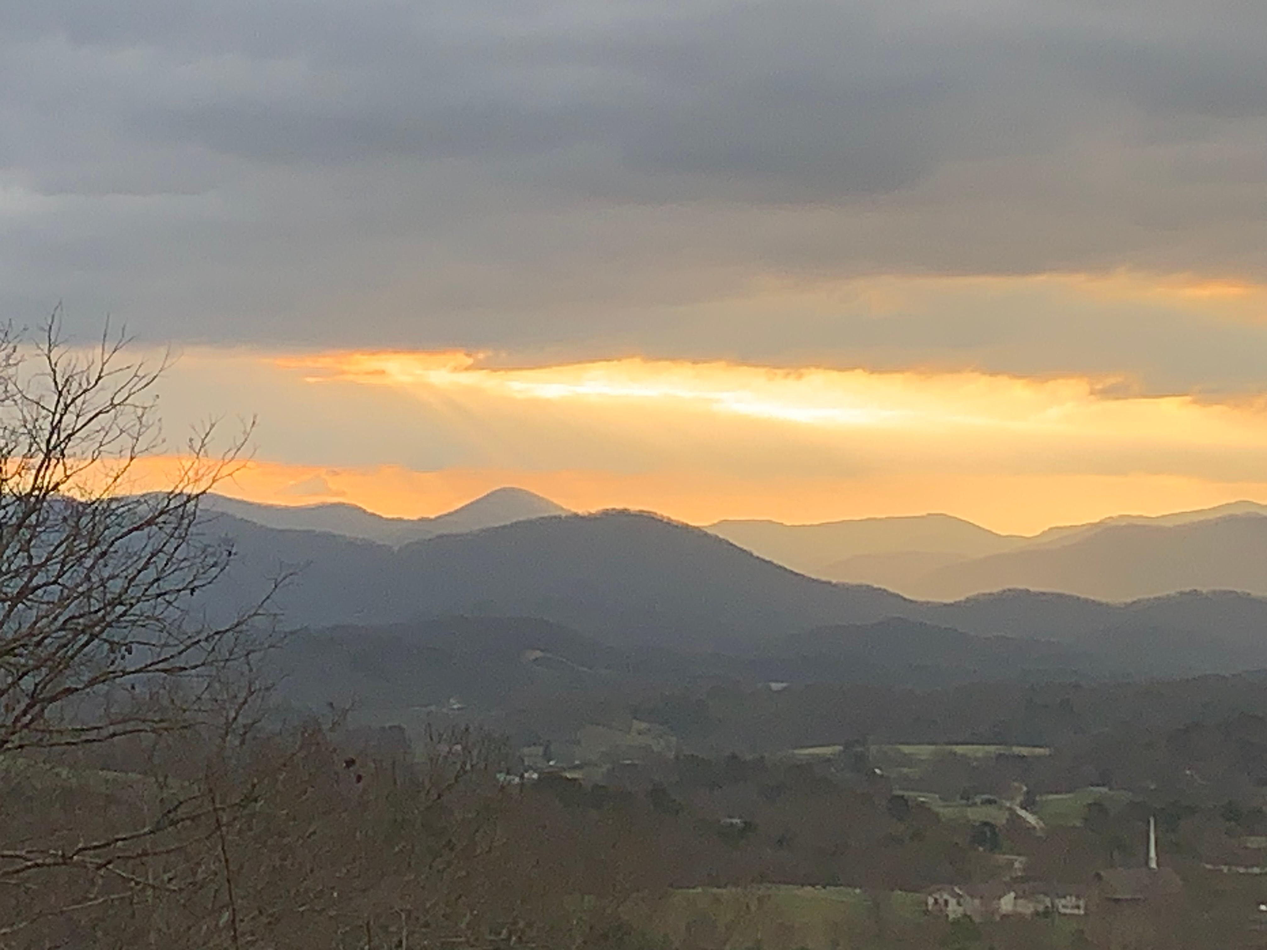 Sunrise on our last day. 