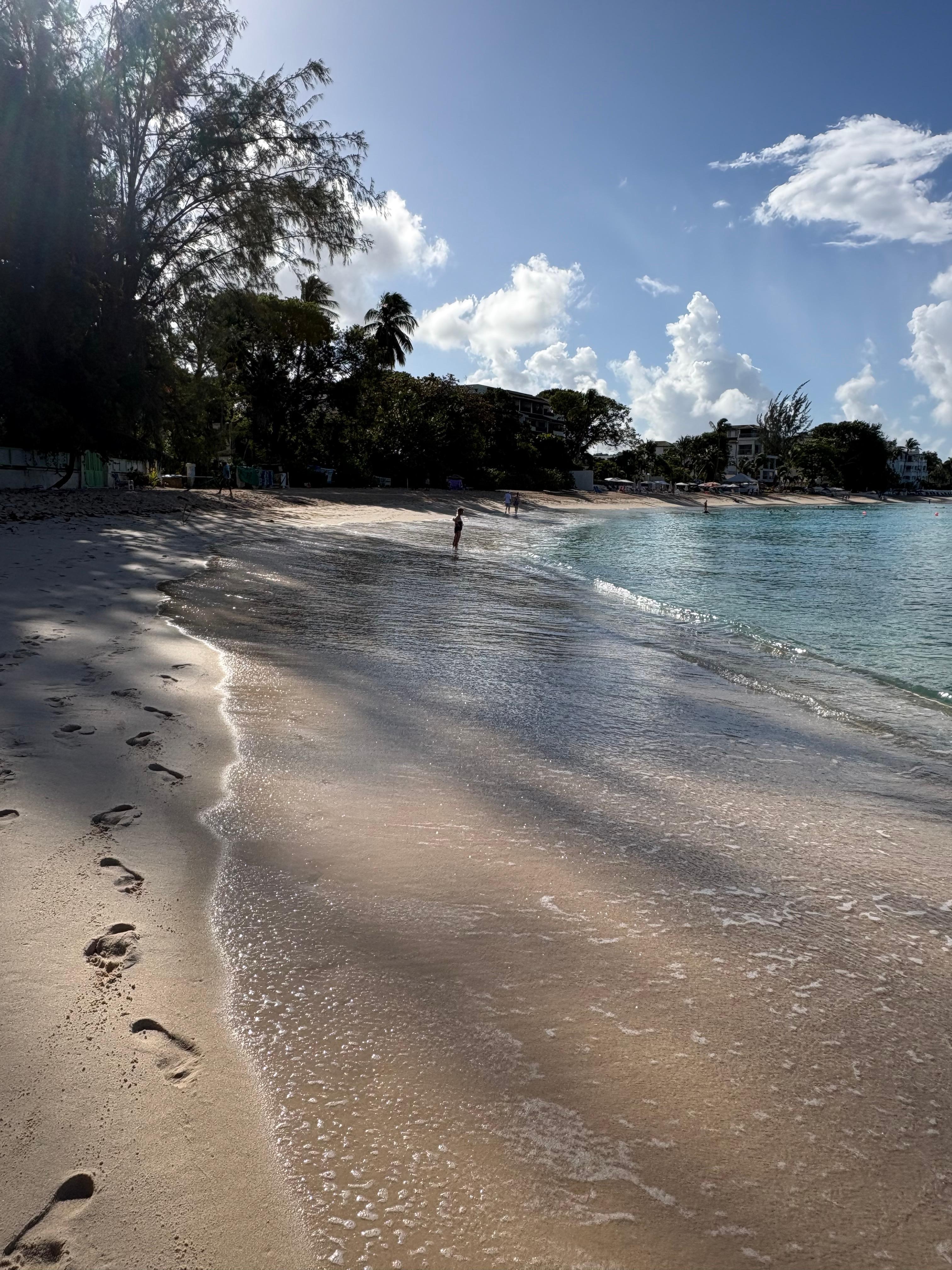 Beach in front of the house 