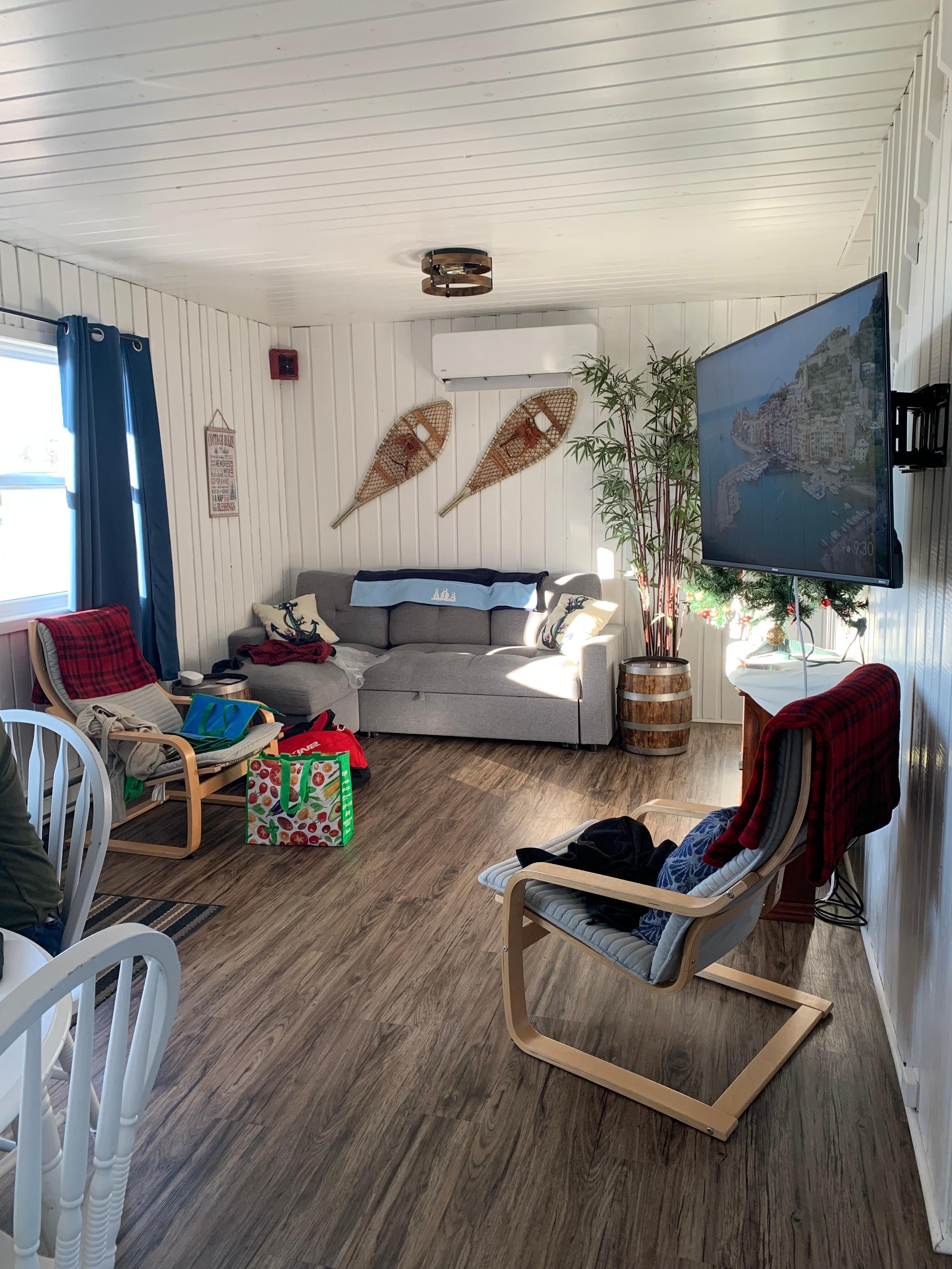 Cozy living room - neat as a pin (the clutter is ours upon arrival).