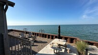 Great views of Lake Erie and the passing ships.