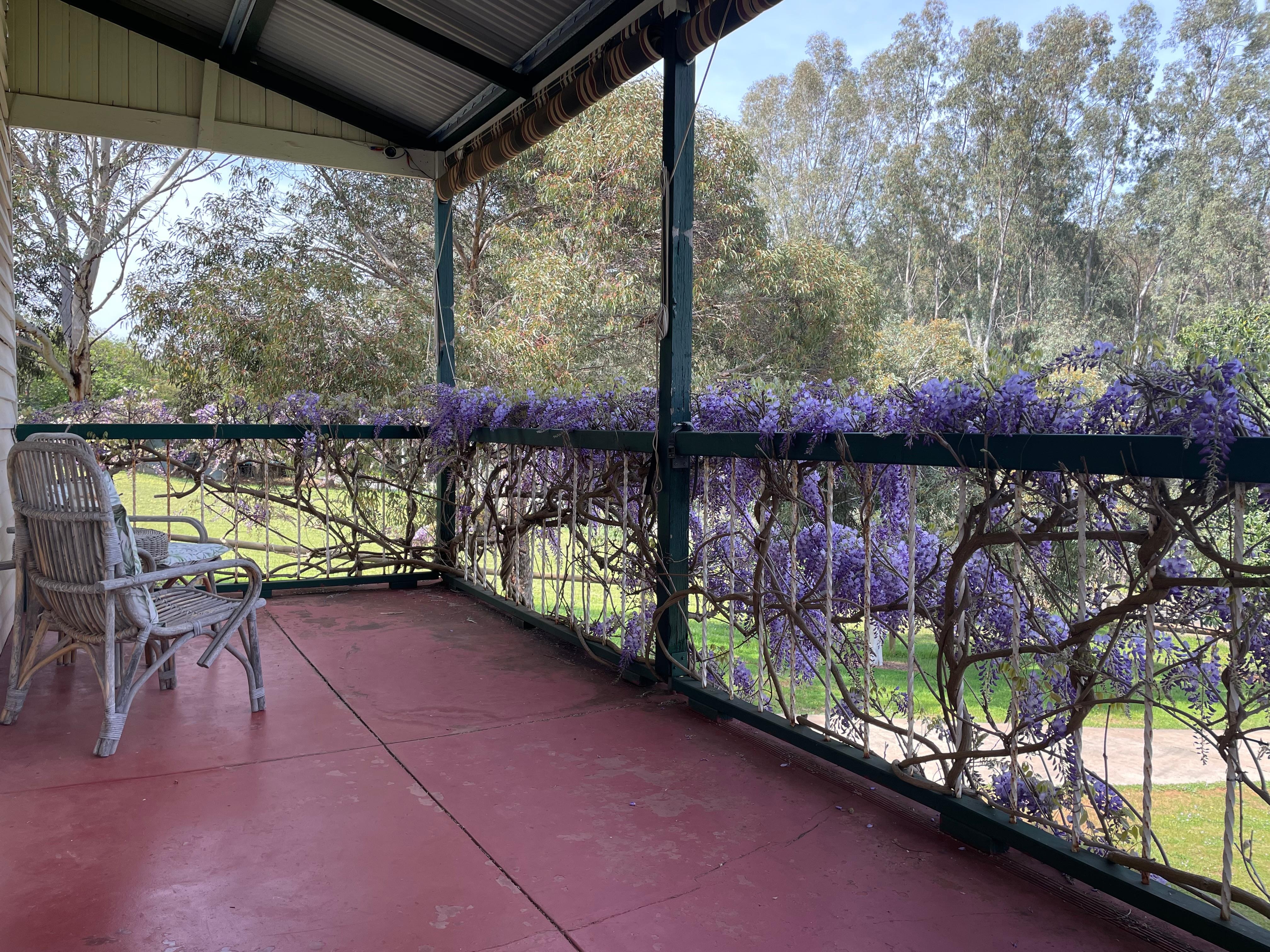 Beautiful porch/balcony to spend hours relaxing.  
