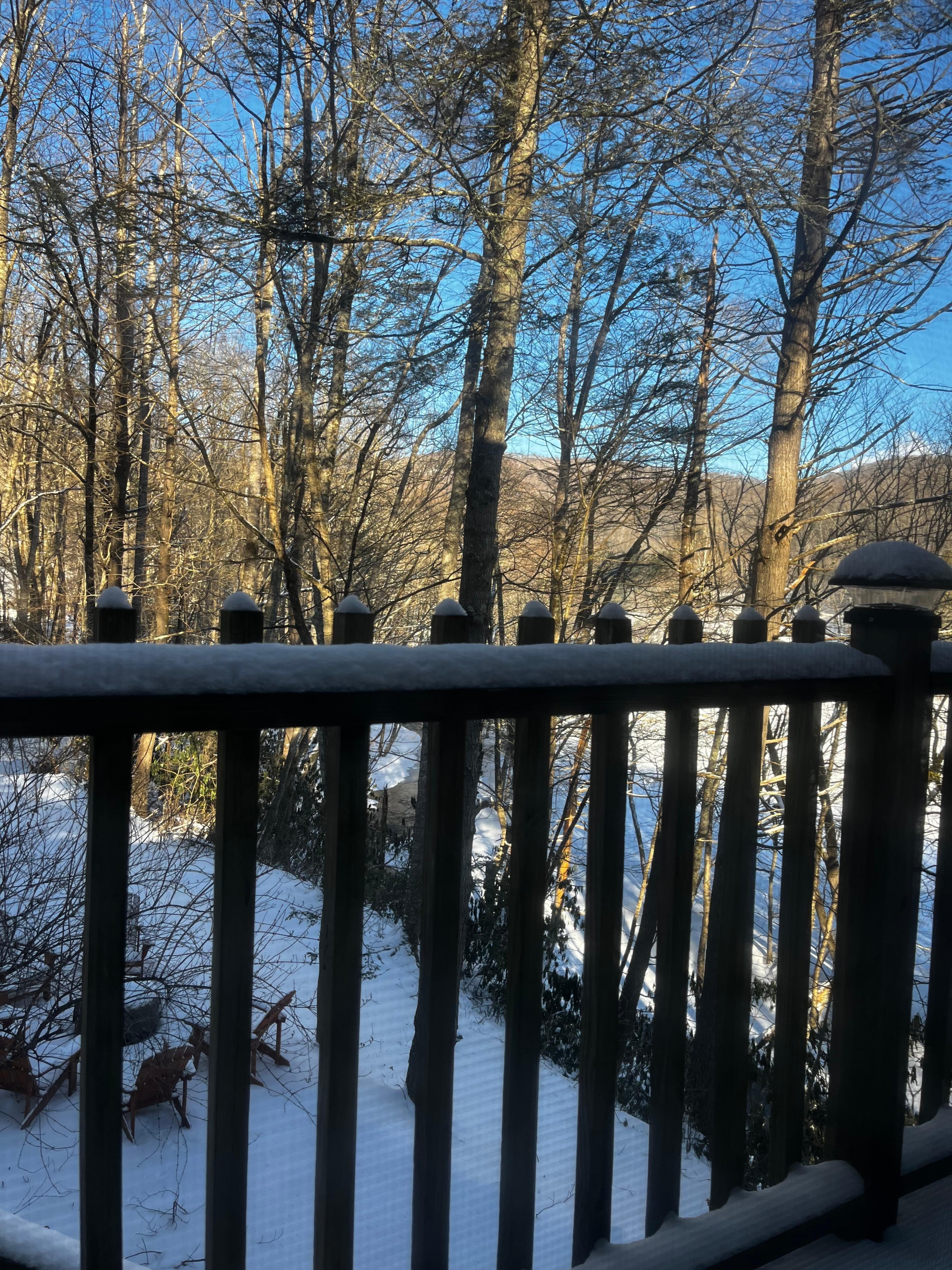 Looking off the side deck