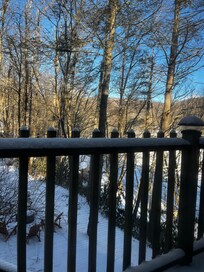 Looking off the side deck