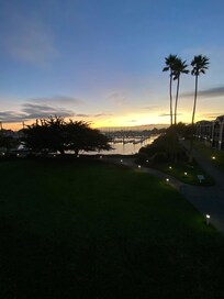 The sunset from the balcony