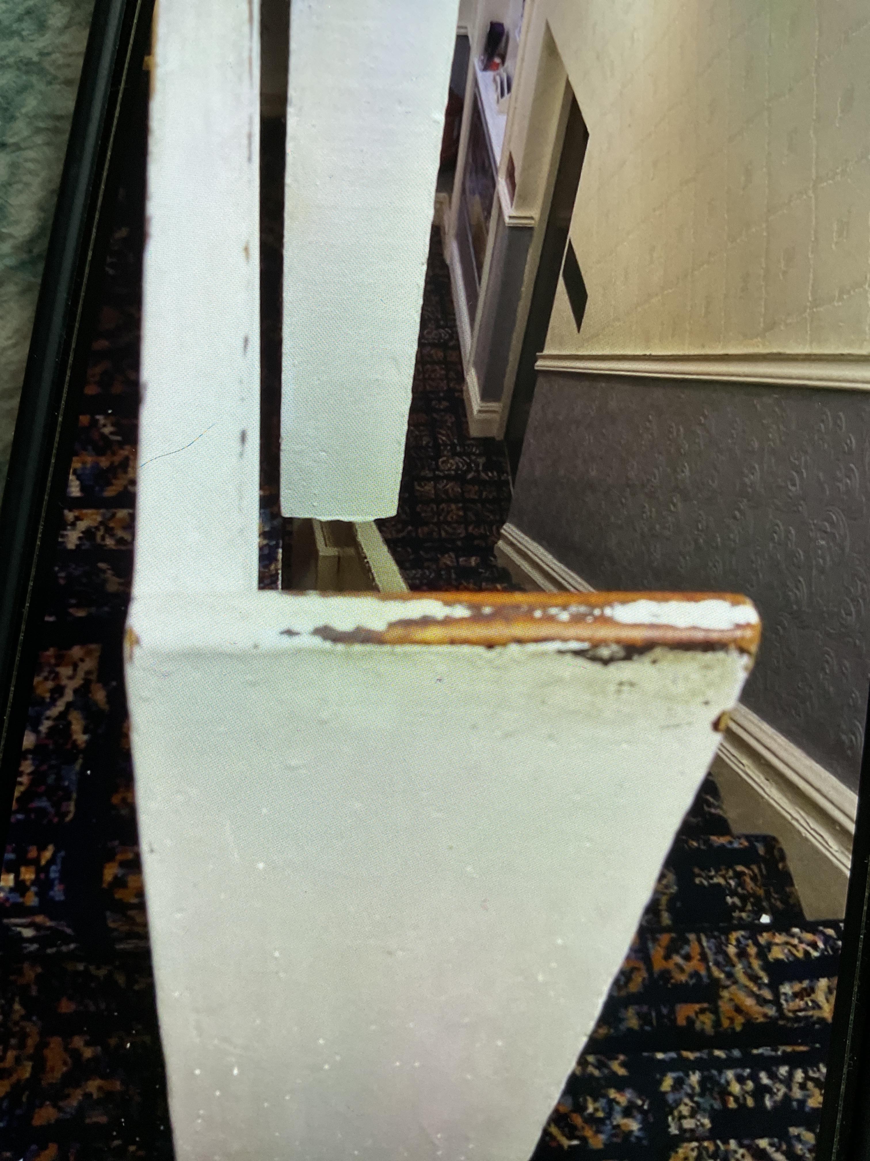 One section of handrail up the stairs