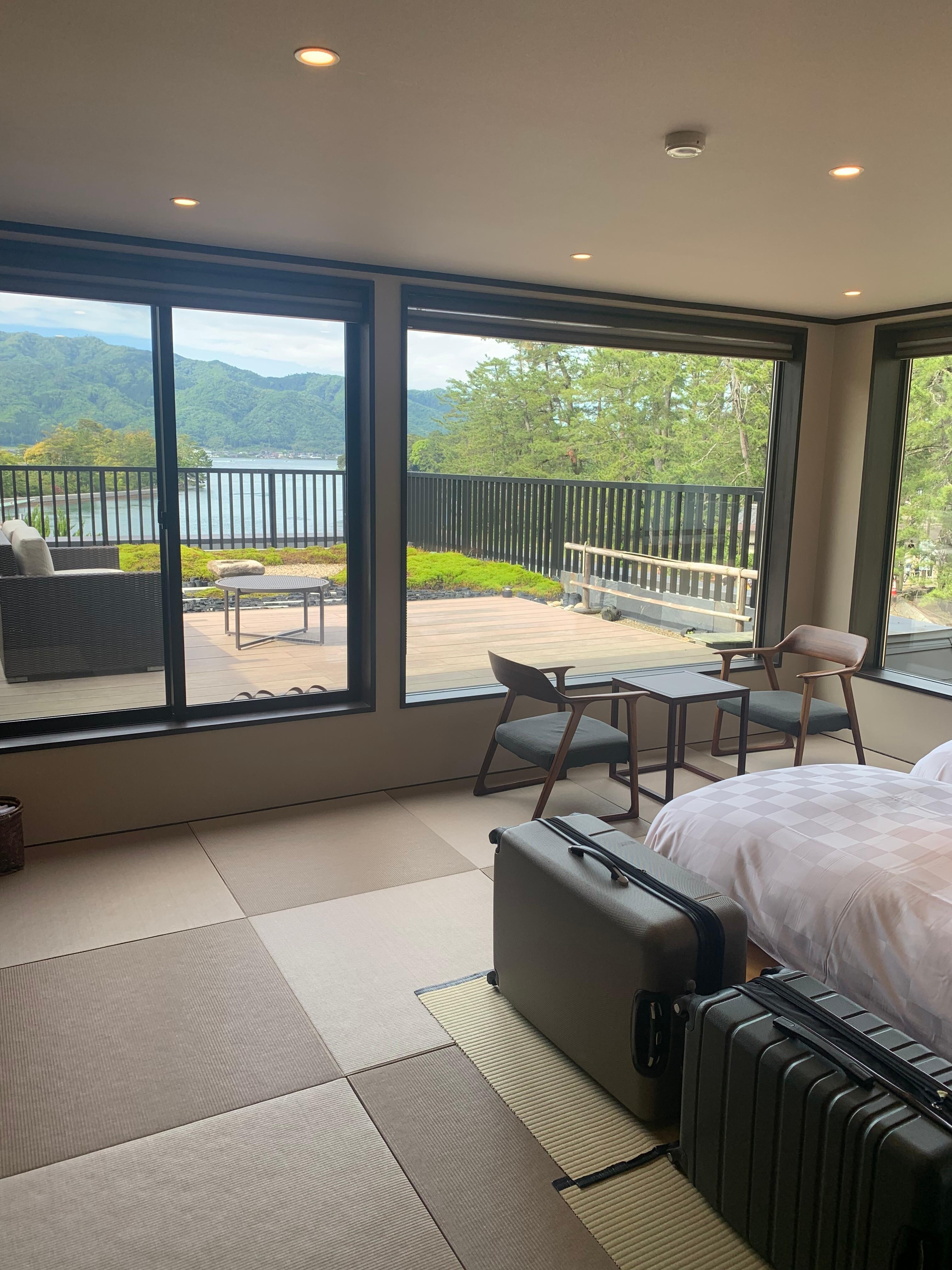 bedroom with patio terrace