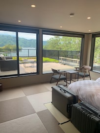 bedroom with patio terrace