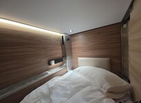 Outlets, capsule lights and shelf - super convenient!! Best in all hostels I've stayed at!