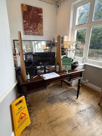 The reception desk