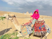 Camel ride provided by hotel for the kids