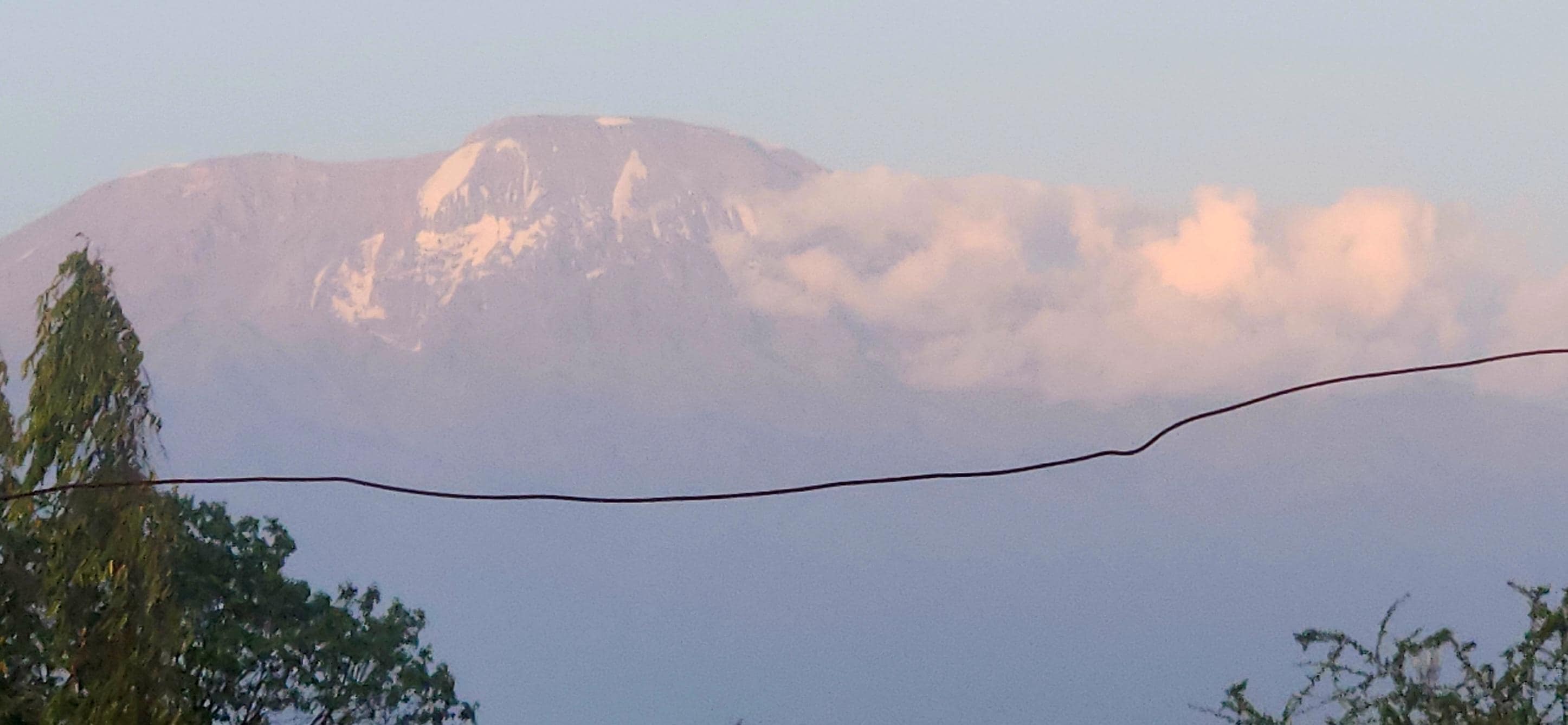 From the garden, You can see Mt Killamanjaro on a clear day