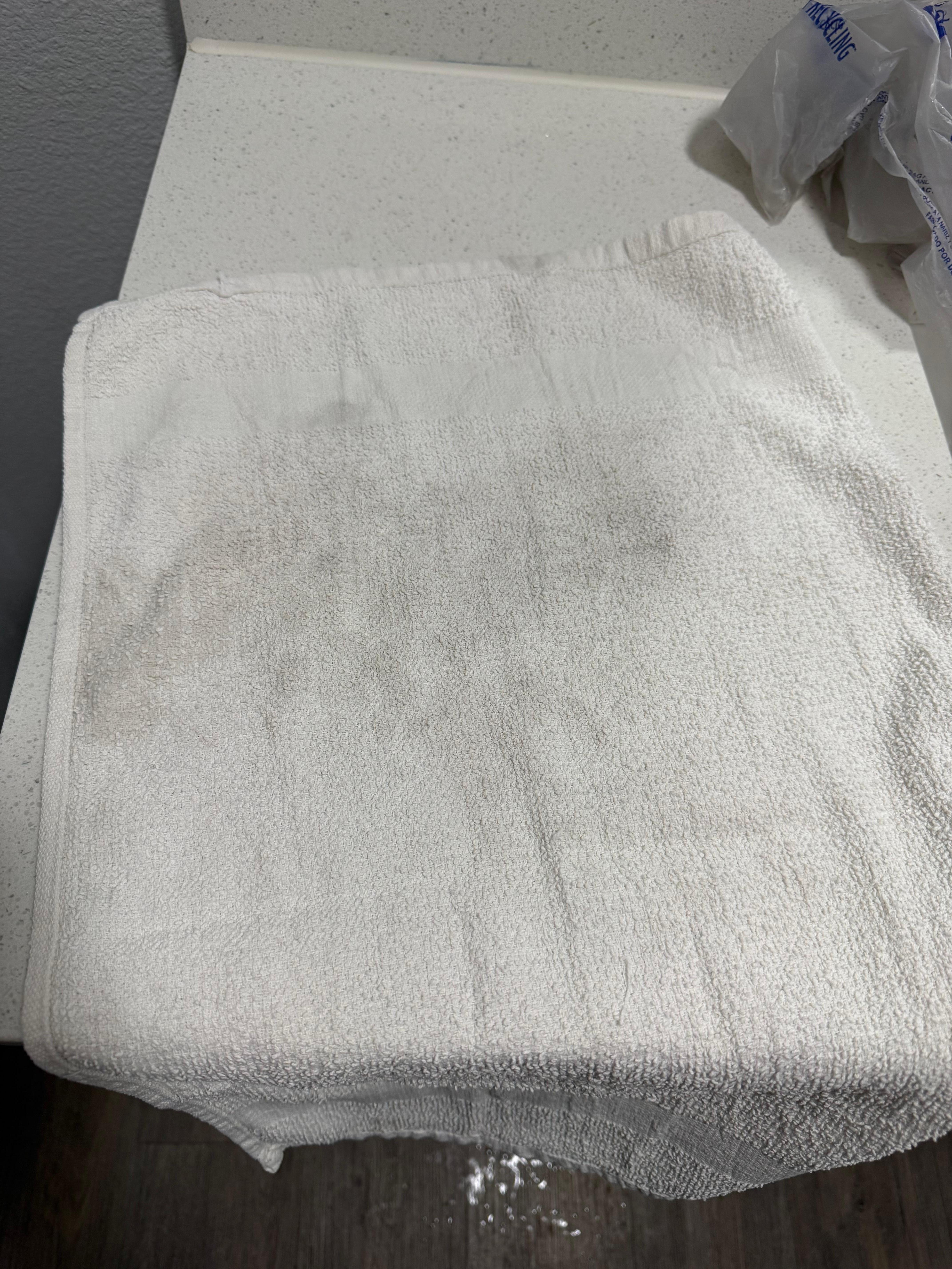 Rag towels-these are not wet that’s the stains