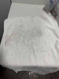 Rag towels-these are not wet that’s the stains