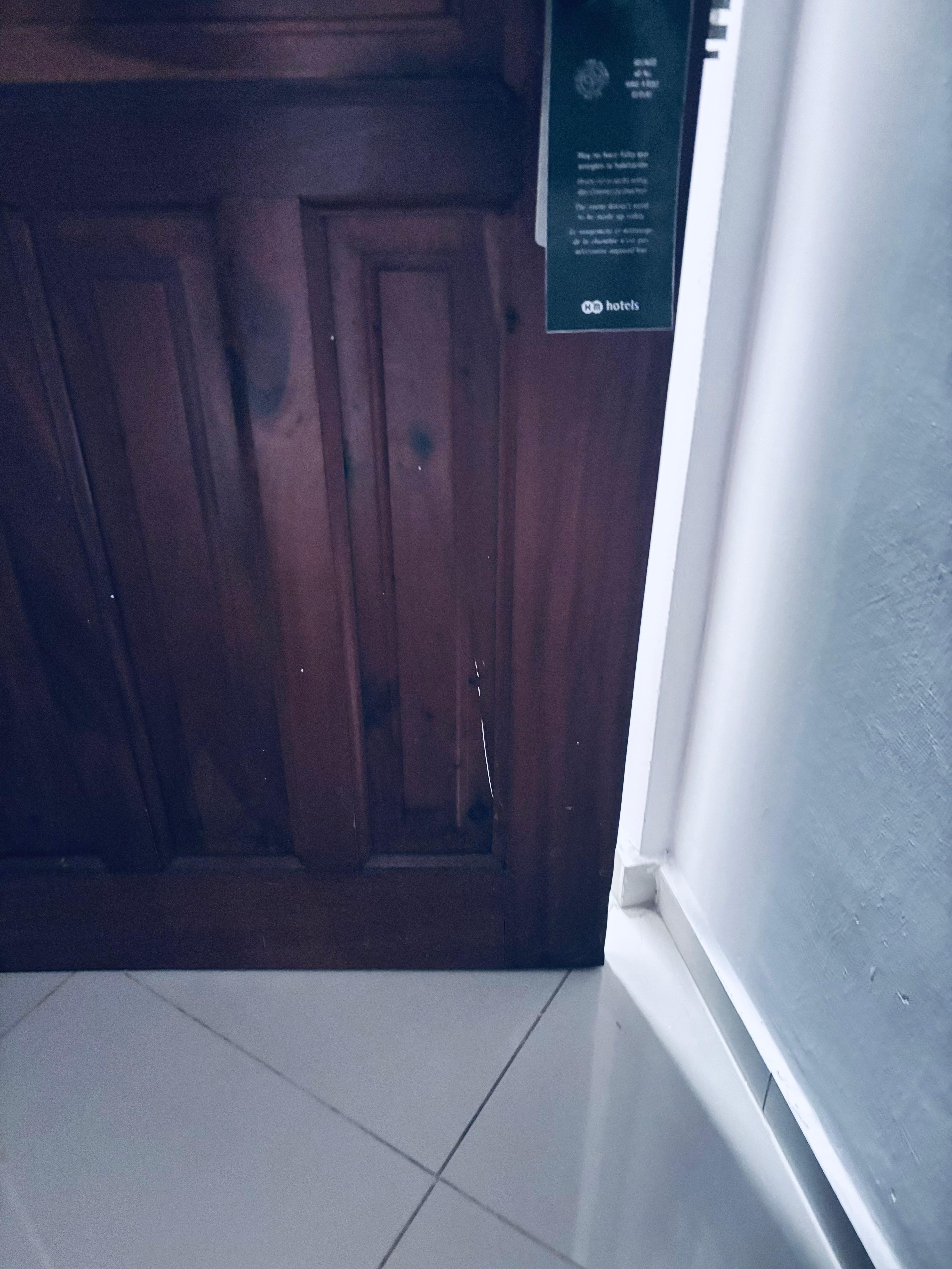 Large Crack in room door