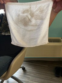 One wipe from the floor disgusting