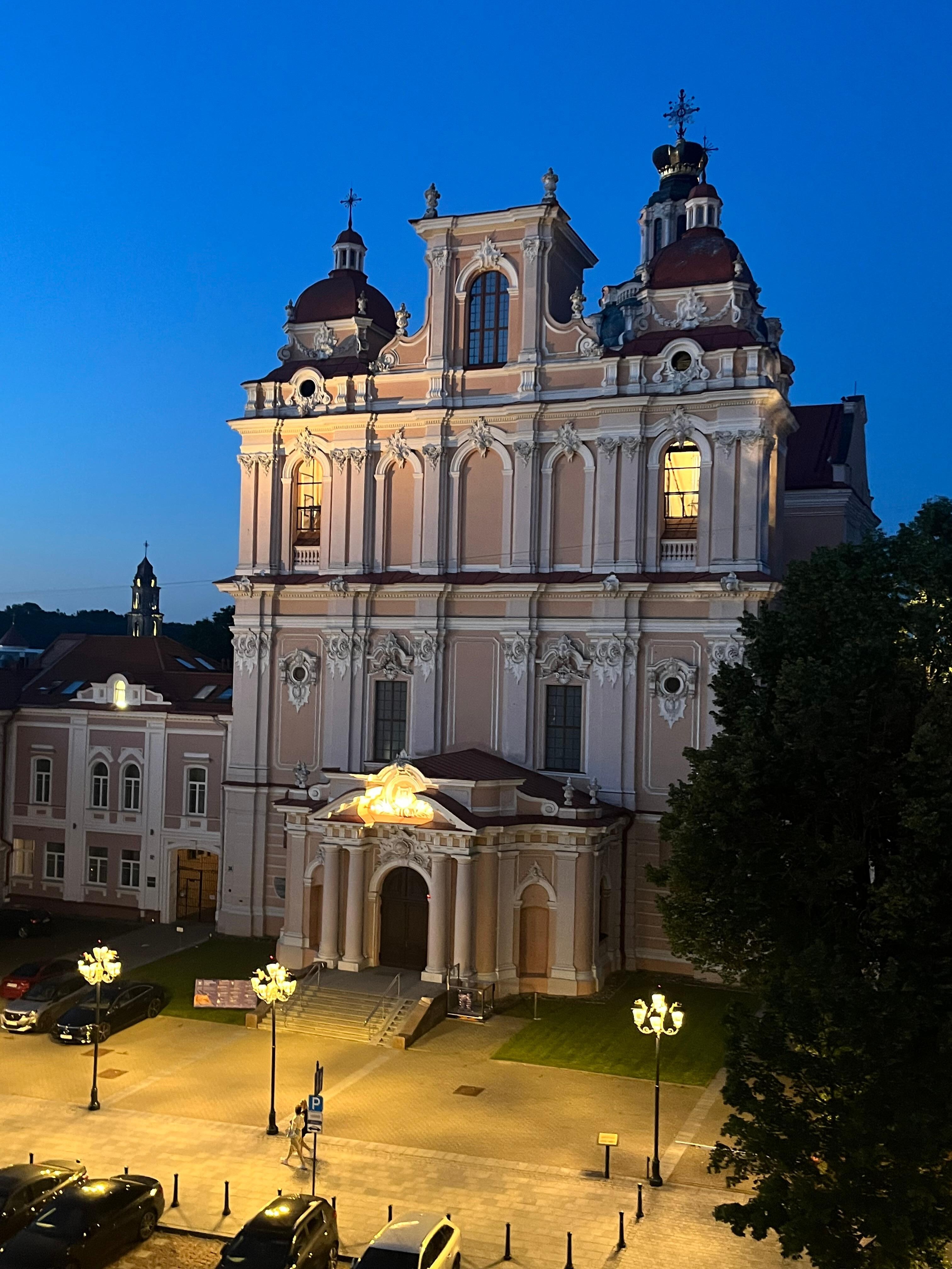 View from room at night 