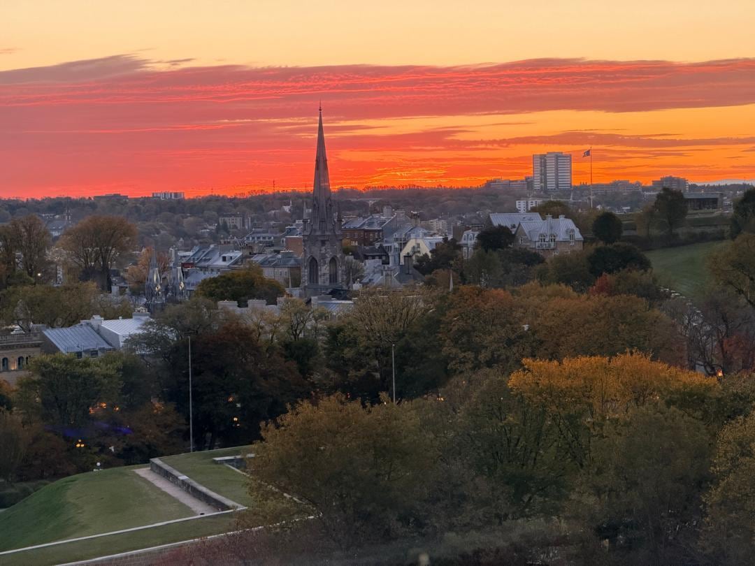 Sunrise from the hotel room